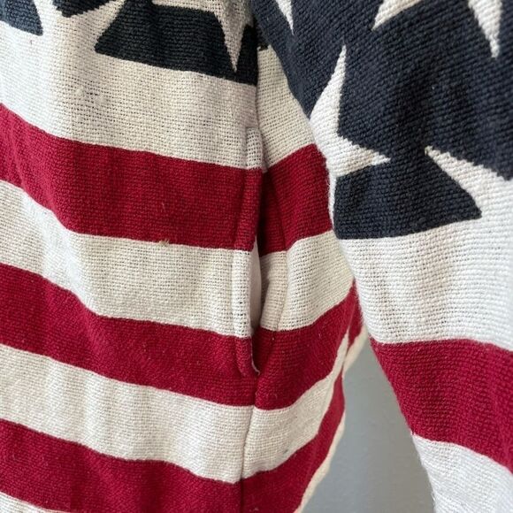 Roaman’s American Flag Themed Jacket EUC - Picture 6 of 8